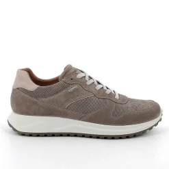Sneakers|Igi&Co Sneakers Gore-Tex In Pelle Da Uomo Peltro
