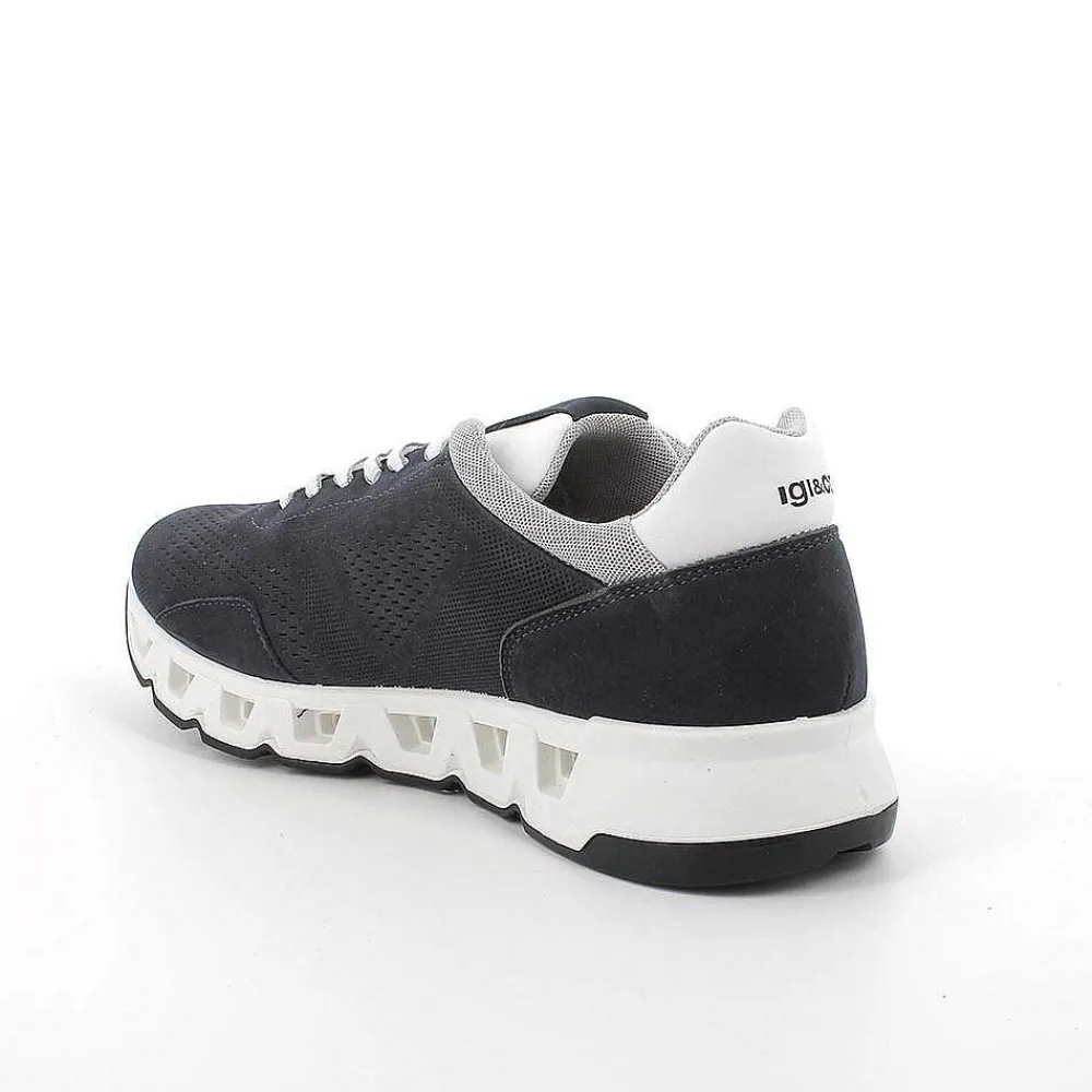 Sneakers|Igi&Co Sneakers Gore-Tex Surround In Pelle Da Uomo Blu