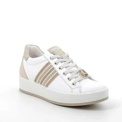 Sneakers|Igi&Co Sneakers In Pelle Da Donna Bianco-Ecru