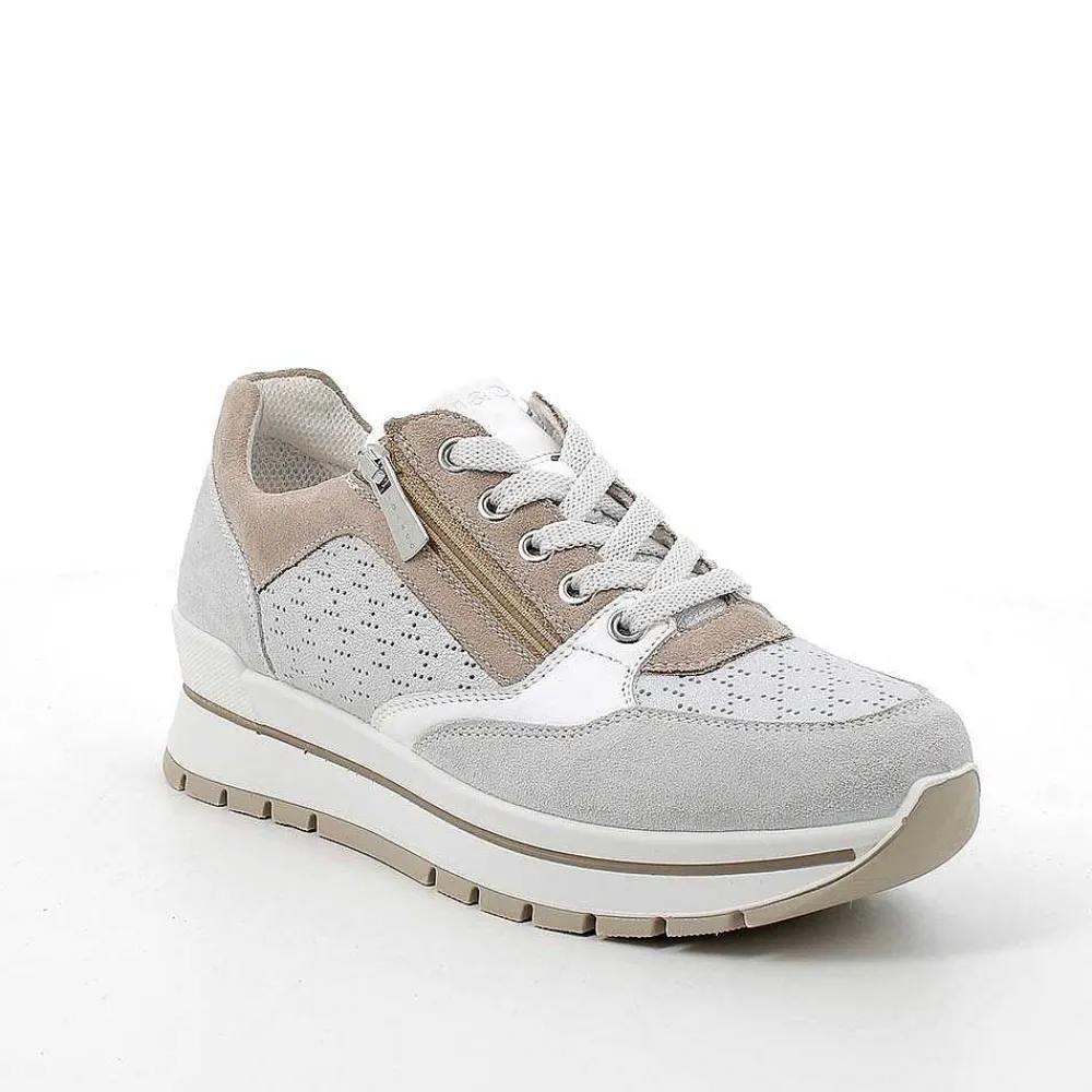 Sneakers|Igi&Co Sneakers In Pelle Da Donna Cristal-Argento