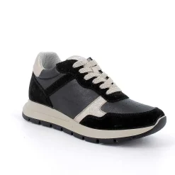 Sneakers|Igi&Co Sneakers In Pelle Da Donna Nero
