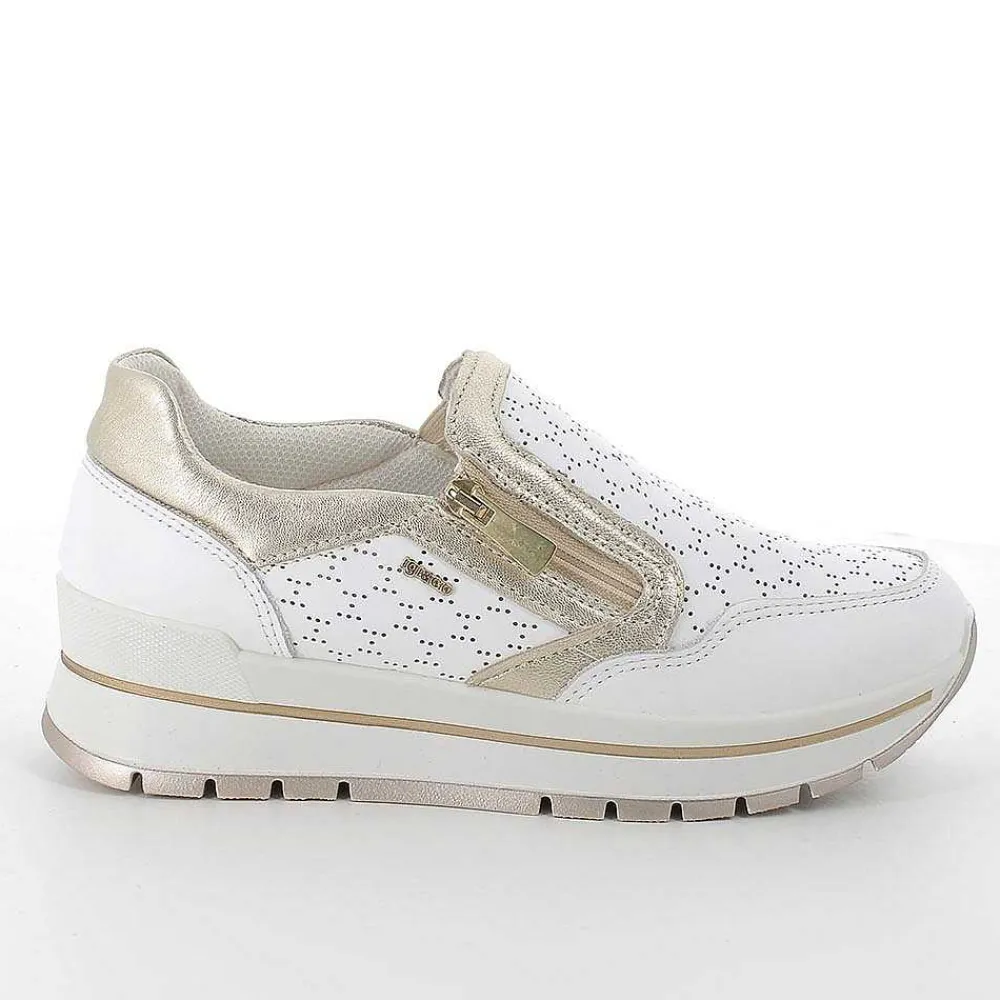 Sneakers|Igi&Co Sneakers In Pelle Da Donna Bianco
