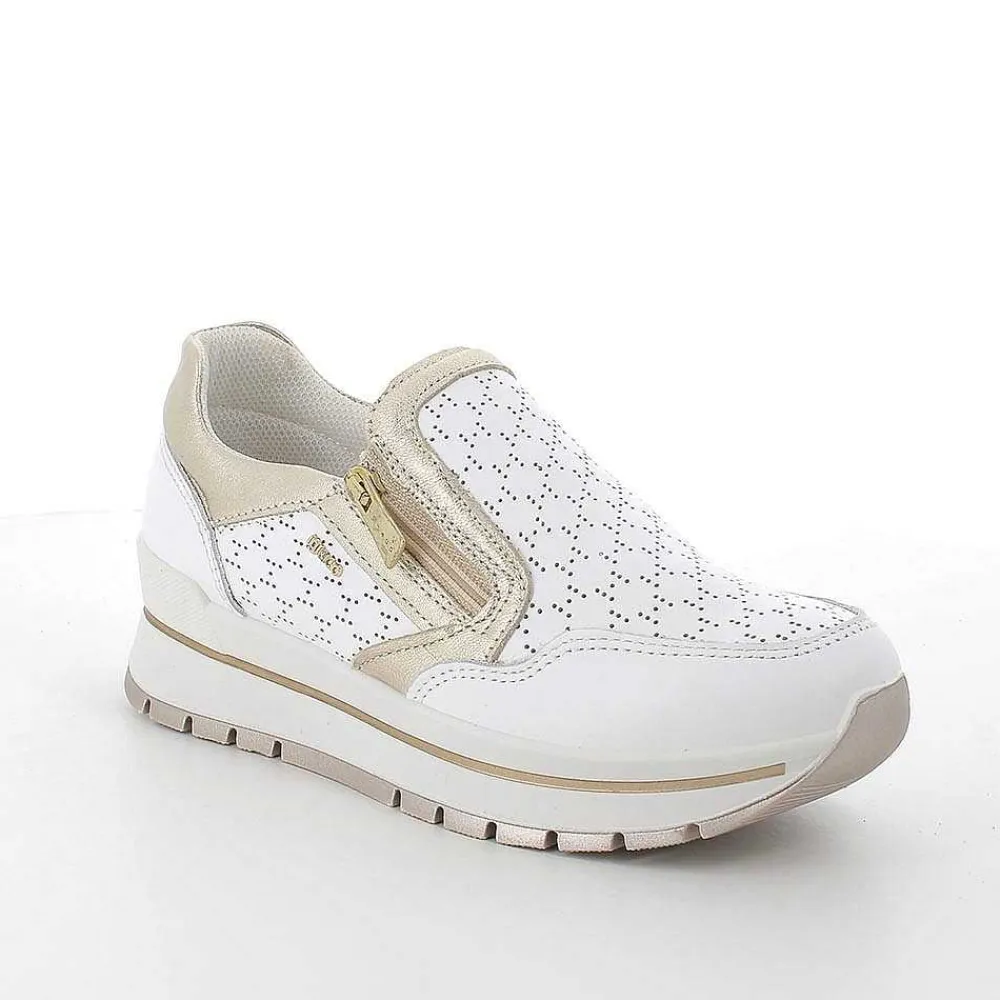 Sneakers|Igi&Co Sneakers In Pelle Da Donna Bianco
