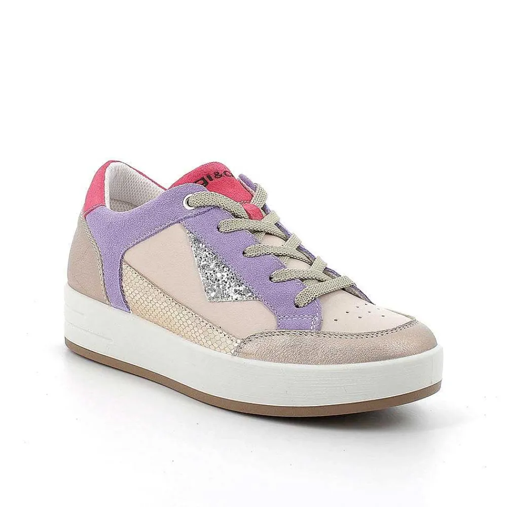Sneakers|Igi&Co Sneakers In Pelle Da Donna Champagne-Beige
