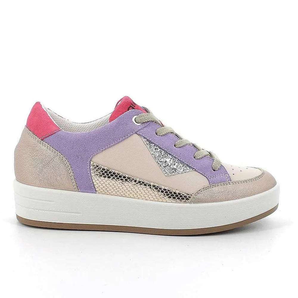 Sneakers|Igi&Co Sneakers In Pelle Da Donna Champagne-Beige