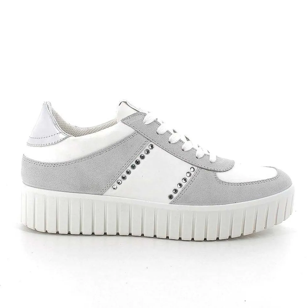 Scarpe Ecosostenibili|Igi&Co Sneakers In Pelle Da Donna Cristal-Bianco