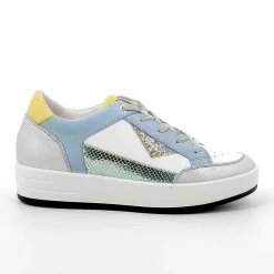 Sneakers|Igi&Co Sneakers In Pelle Da Donna Argento-Bianco