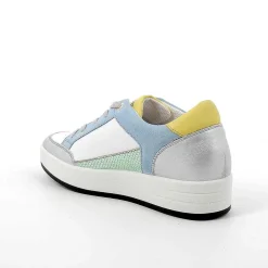 Sneakers|Igi&Co Sneakers In Pelle Da Donna Argento-Bianco