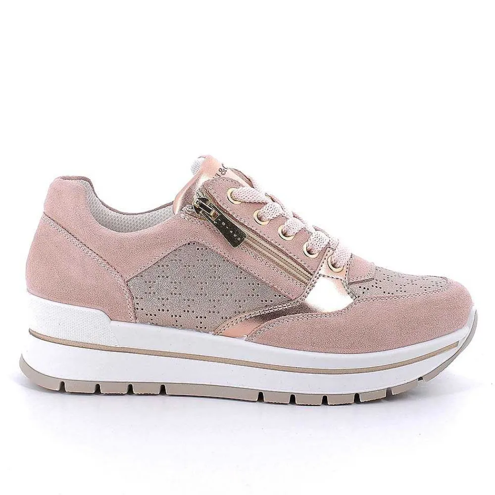 Sneakers|Igi&Co Sneakers In Pelle Da Donna Skin-Champagne