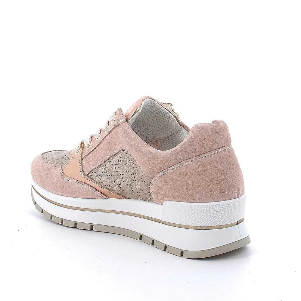 Sneakers|Igi&Co Sneakers In Pelle Da Donna Skin-Champagne