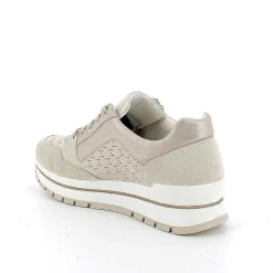 Sneakers|Igi&Co Sneakers In Pelle Da Donna Beige-Panna