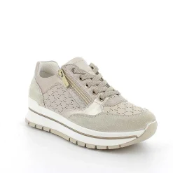 Sneakers|Igi&Co Sneakers In Pelle Da Donna Beige-Panna