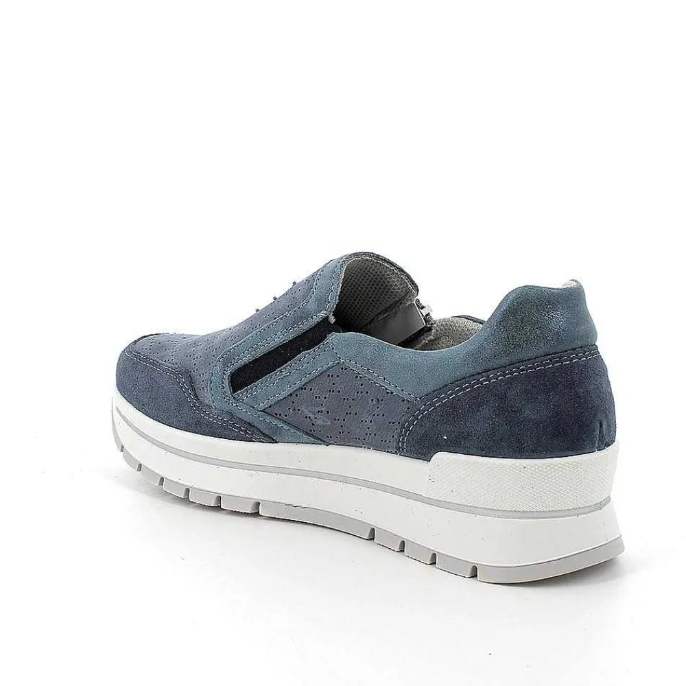 Sneakers|Igi&Co Sneakers In Pelle Da Donna Jeans-Avio