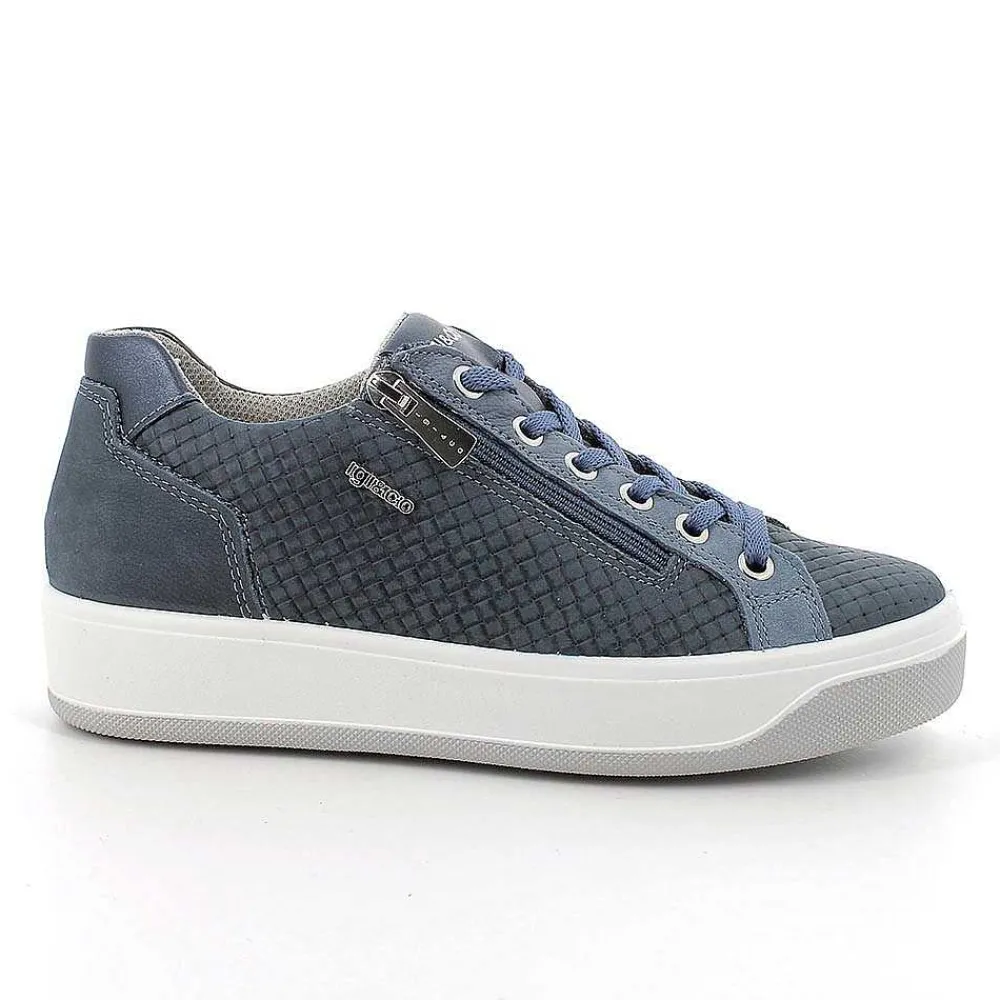 Sneakers|Igi&Co Sneakers In Pelle Da Donna Avio