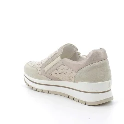 Sneakers|Igi&Co Sneakers In Pelle Da Donna Beige-Panna