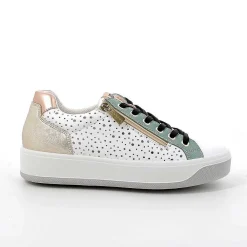 Sneakers|Igi&Co Sneakers In Pelle Da Donna Bianco-Verde