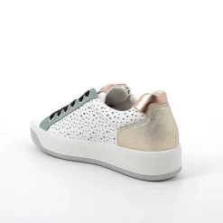 Sneakers|Igi&Co Sneakers In Pelle Da Donna Bianco-Verde