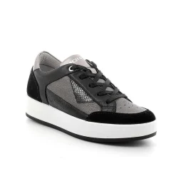 Sneakers|Igi&Co Sneakers In Pelle Da Donna Nero