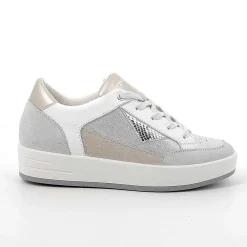 Sneakers|Igi&Co Sneakers In Pelle Da Donna Cristal-Argento