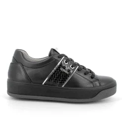 Sneakers|Igi&Co Sneakers In Pelle Da Donna Nero