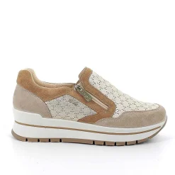Sneakers|Igi&Co Sneakers In Pelle Da Donna Avorio-Platino