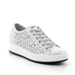 Sneakers|Igi&Co Sneakers In Pelle Da Donna Argento