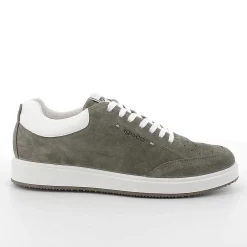 Sneakers|Igi&Co Sneakers In Pelle Da Uomo Verde Militare