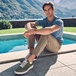 Sneakers|Igi&Co Sneakers In Pelle Da Uomo Verde Militare